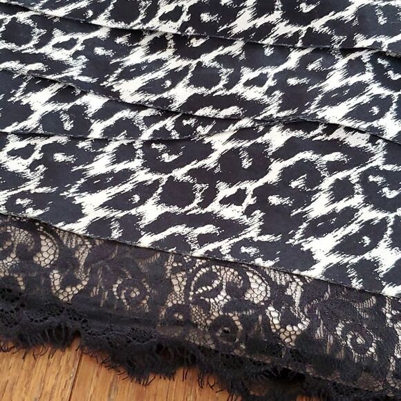 Bebe Black & White Cheetah Print Mini Dress - Picture 4 of 14